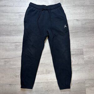 Nike Air Jordan Essentials Fleece Drawstring Joggers Mens Medium Black DA9820